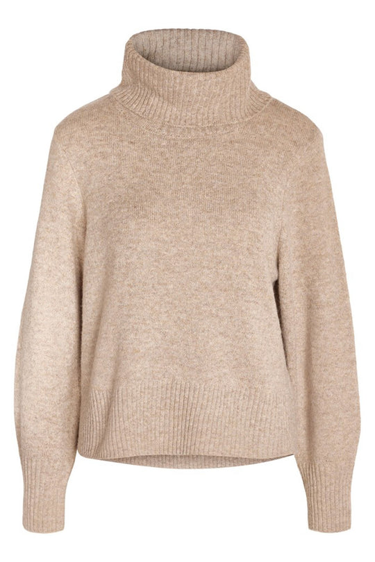 NMFriva LS Roll Neck Knit - Nomad