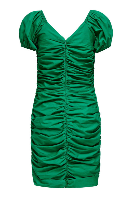 JDYCuba SS Ruching Dress - Viridis