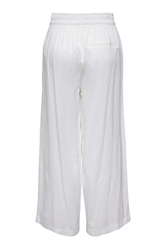 ONLTokyo HW Linen Blend Pant - Bright White