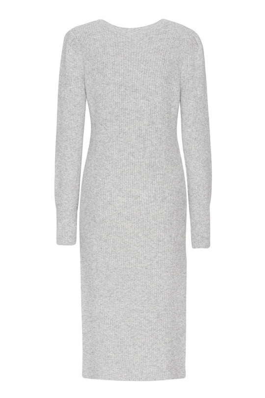 MalinIC Wool Knit Dress - Grey Melange