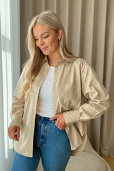 JXJamie LS Relaxed Poplin Shirt - Humus