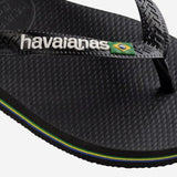 Havaianas Brasil Logo Flip Flop - Black