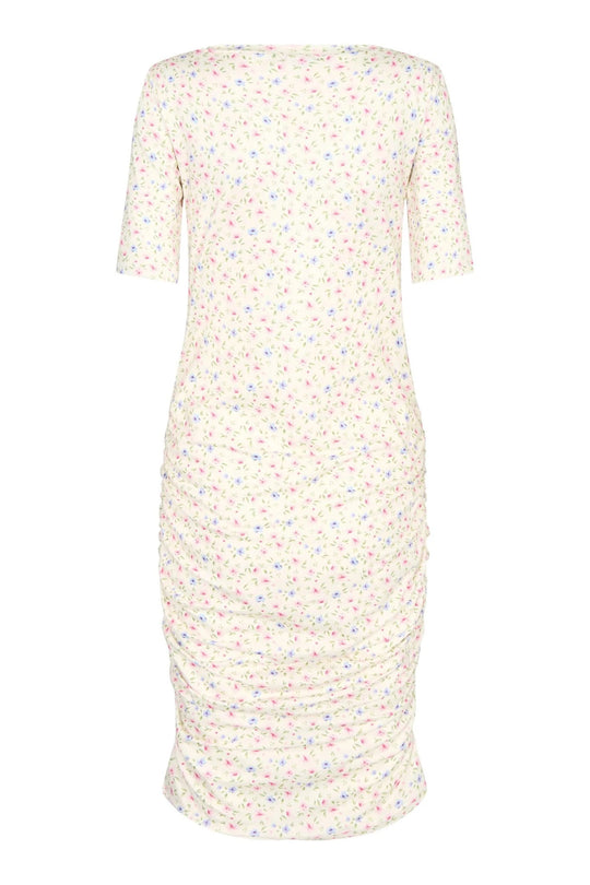 Alma Dress - Creme Flower