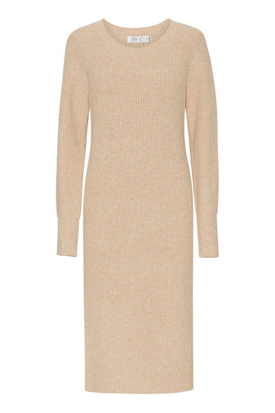 MalinIC Wool Knit Dress - Beige Melange
