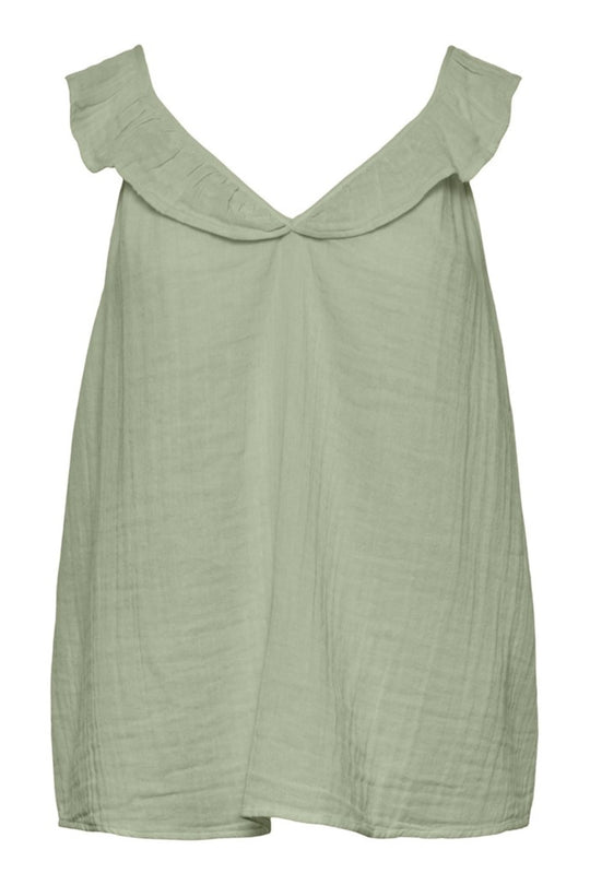 PCLelou SL Frill Top - Swamp