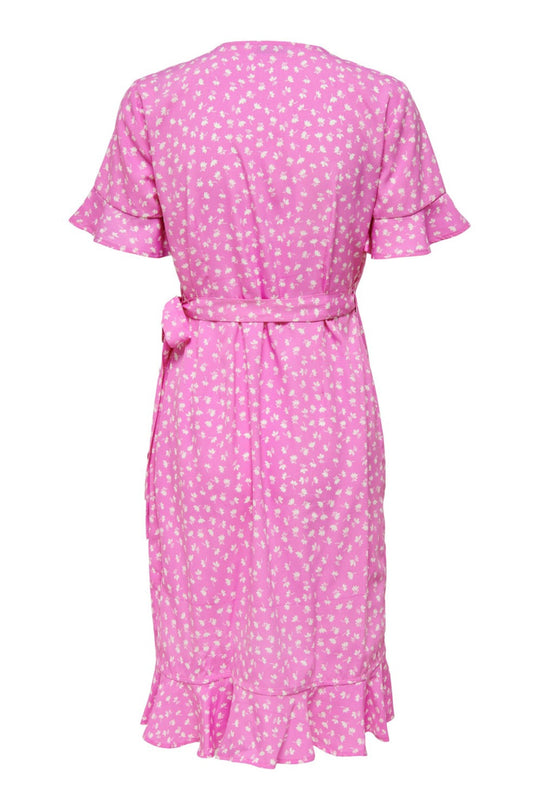 ONLOlivia SS Wrap Dress - Opera Mauve W. Ditsy