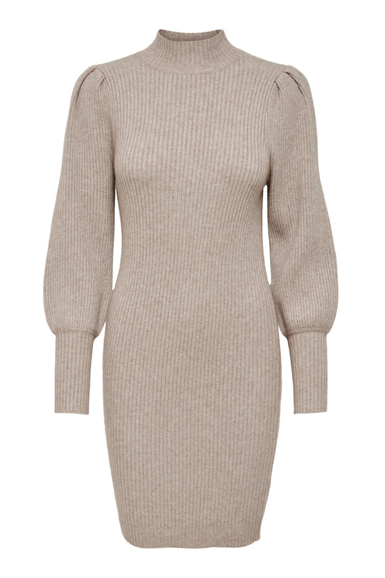 ONLKatia LS Dress Knit - Mocha Meringue W. Melange