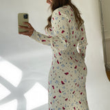 Oda Dress - Yellow Day Dream Flower Print