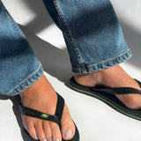 Havaianas Brasil Logo Flip Flop - Black