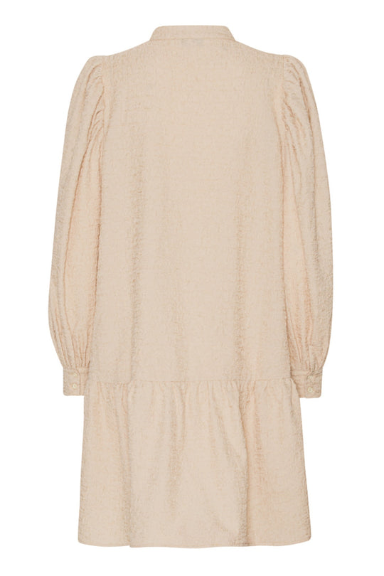 ElieIC Ruffle Dress - Light Beige