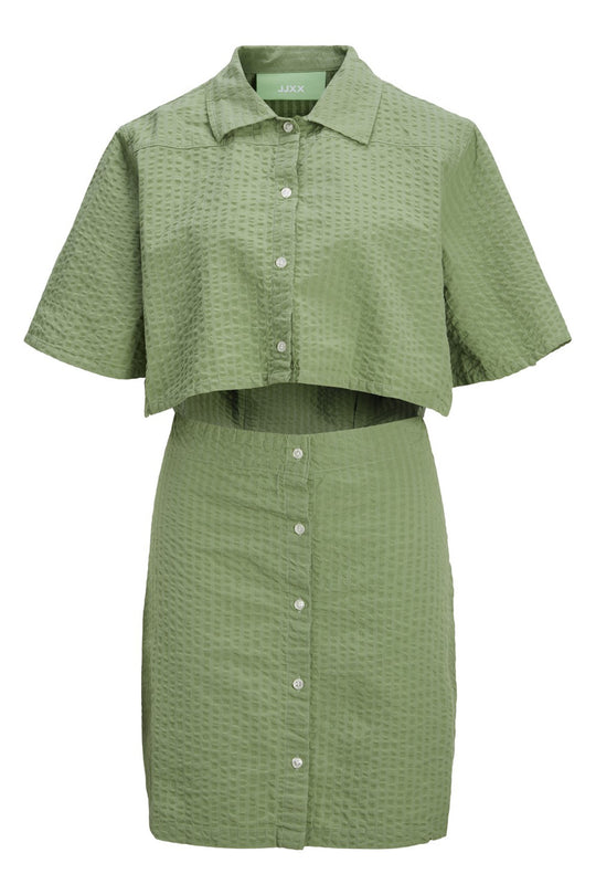 JXLiva Comfort SS Short Dress - Loden Frost