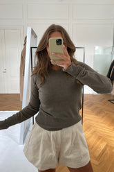 JXLara Soft Crew Neck Knit - Brindle