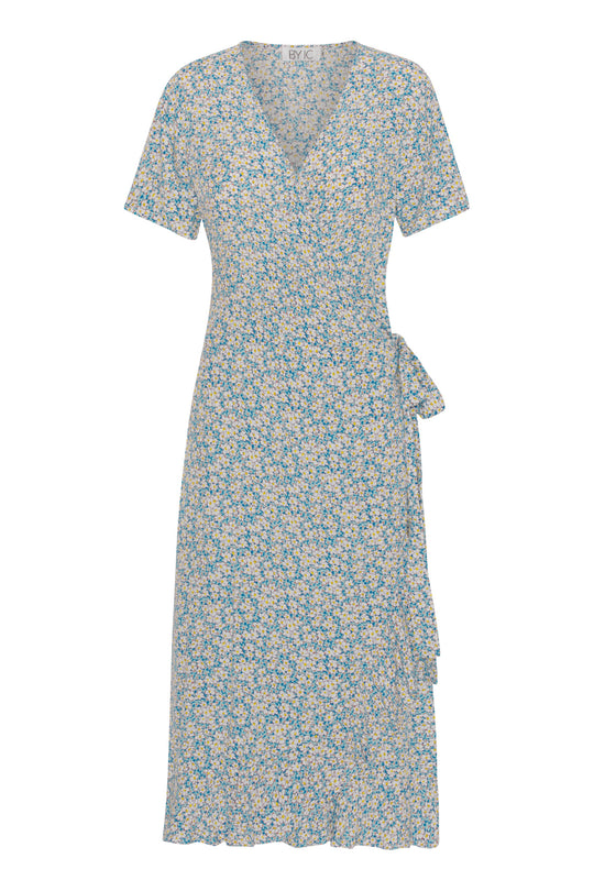 MilleIC Long Dress - Flower Blue