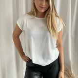 Ava Plain SS Top (Preorder del. week 46/47) - Snow White