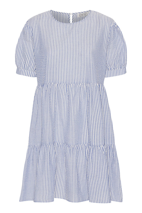 VilmaIC Dress - Blue White Stripes