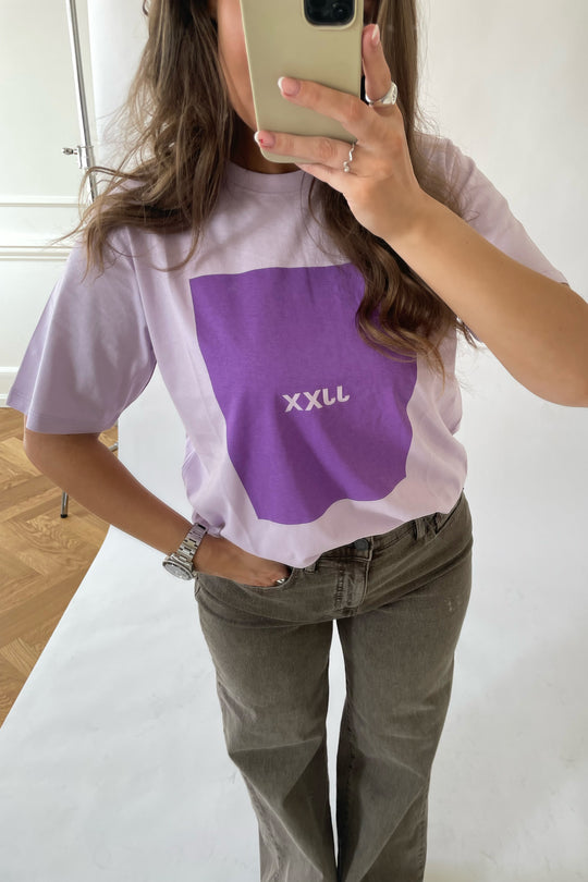 JXAmber SS Relaxed Every Square Tee - Pastel Lilac