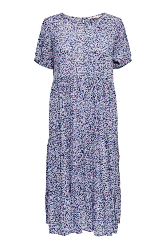 ONLAbigail Life SS Midi Dress - Night Sky Jolie Flower