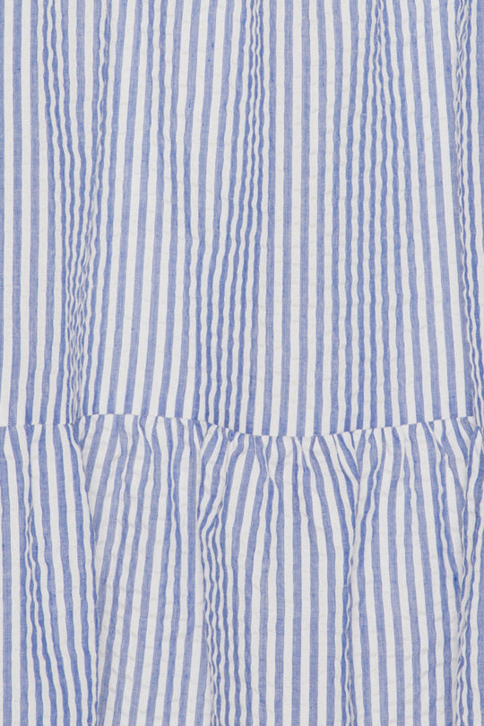 VilmaIC Dress - Blue White Stripes