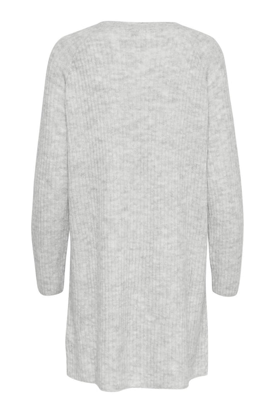 ONLCarol LS Dress Knit - Light Grey Melange