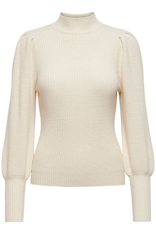 ONLKatia LS Highneck Pullover - Whitecap Gray W. Melange