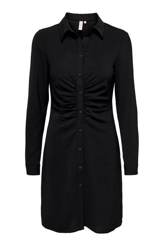 ONLMette LS Wrinkle Dress - Black