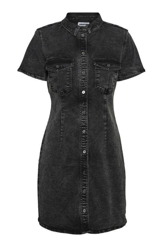 NMJoy SS Dress - Black Denim