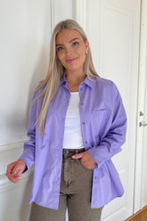 JXJamie LS Relaxed Poplin Shirt - Violet Tulip