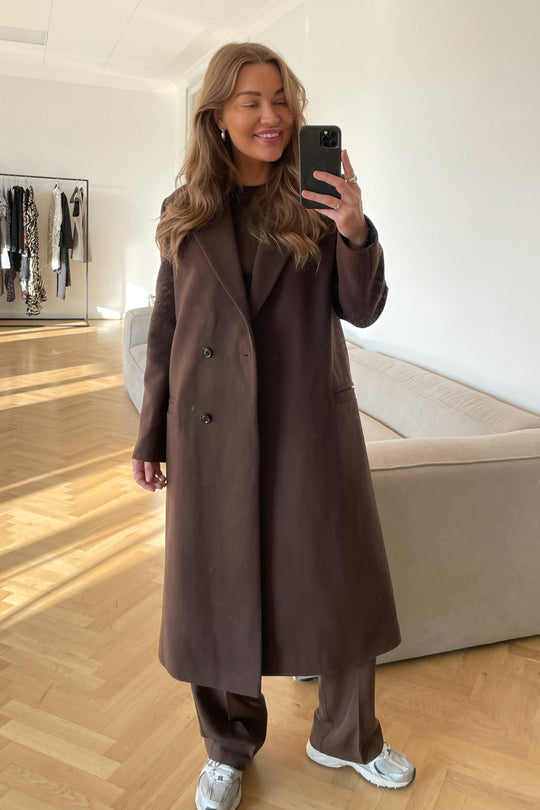 JXMaden Long Wool Coat - Demitasse