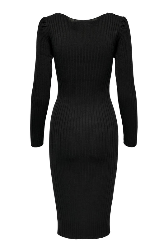 ONLRachella LS Puff Dress Knit - Black