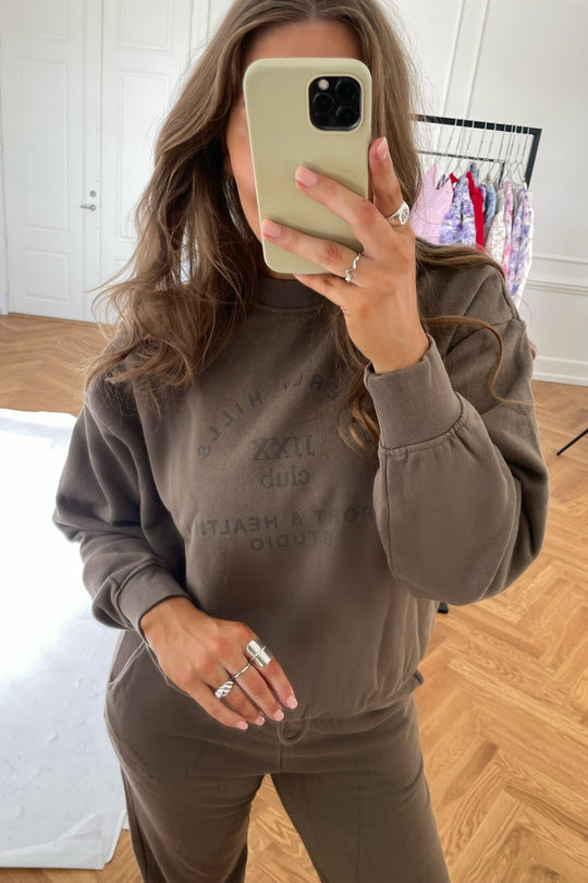 JXBeatrice LS Loose Vint Sweat - Morel