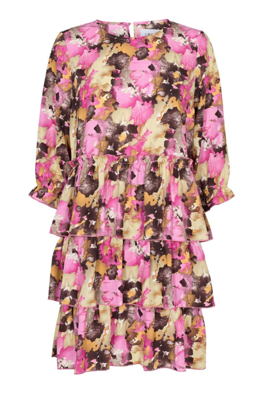 Danni Dress - Pink Choco Print