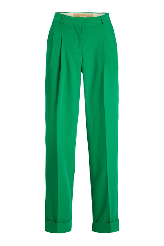 JXMary Regular Pleated MW Pants - Jolly Green