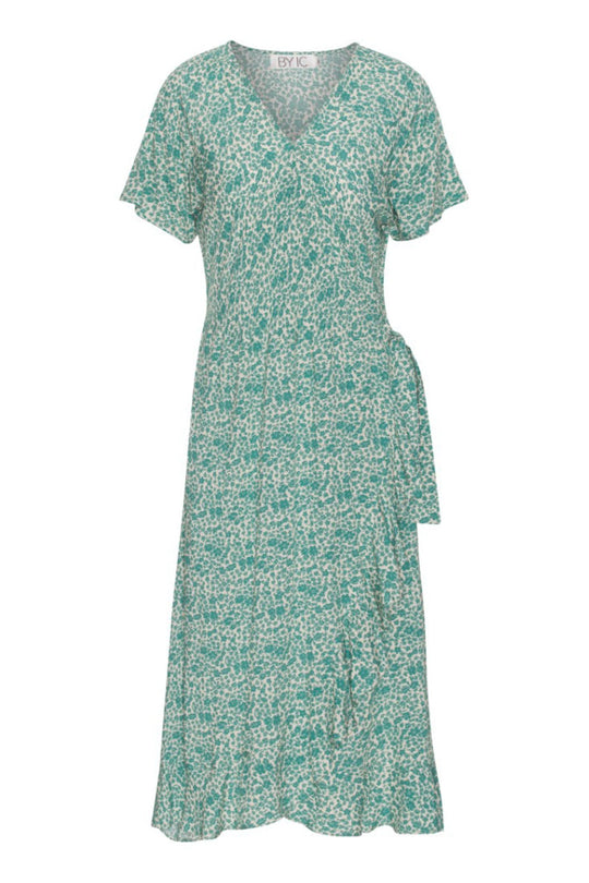 MilleIC Long Dress - Green Blossom