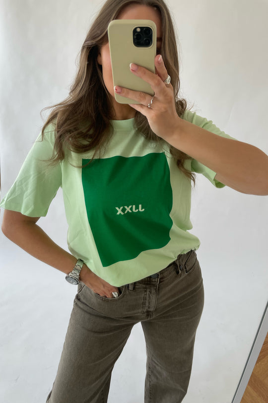 JXAmber SS Relaxed Every Square Tee - Pastel Green