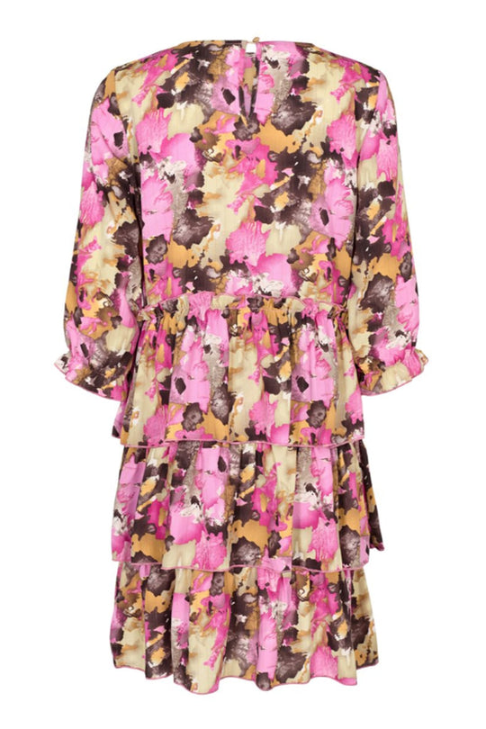 Danni Dress - Pink Choco Print