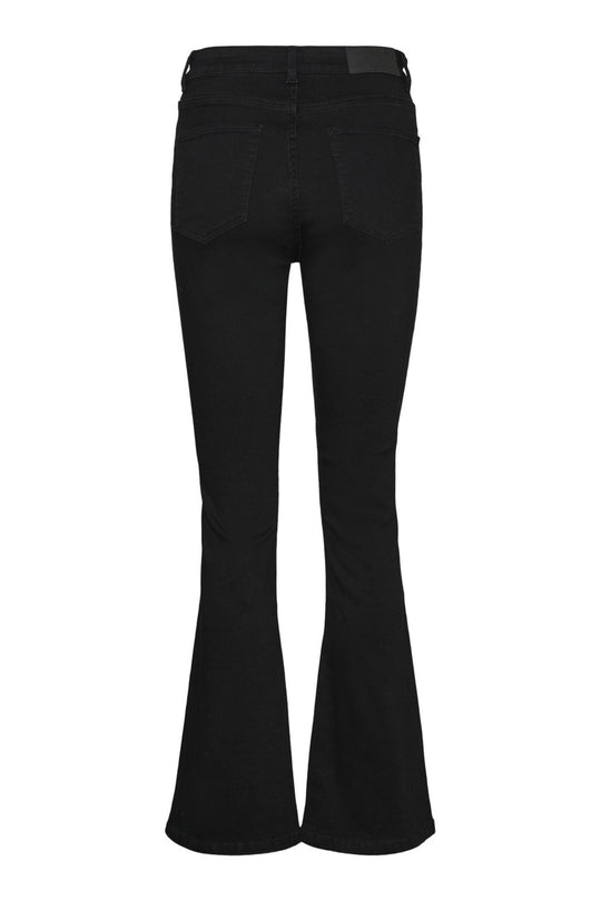 NMSallie Shape HW Flared Jeans - Black