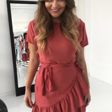 Agnes Dress - Rusty Red