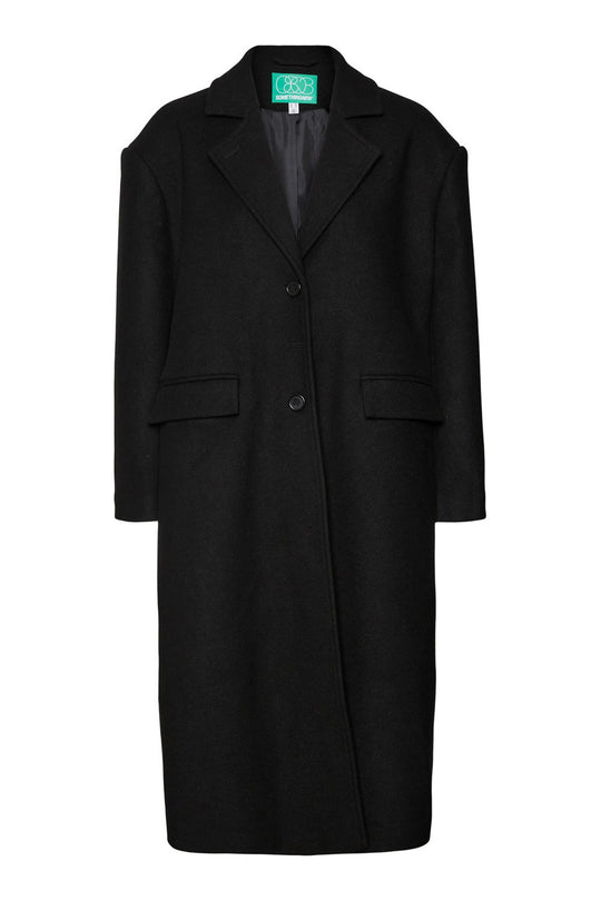 SNNaomi LS Oversize Wool Coat - Black