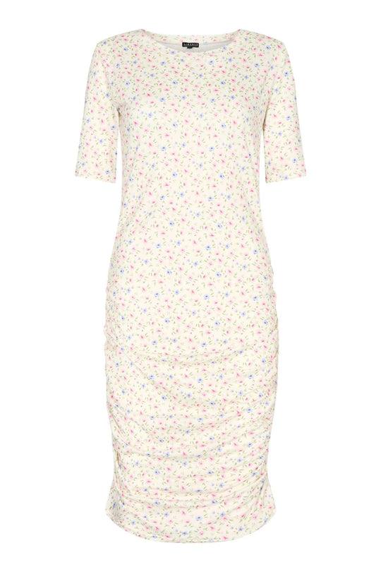 Alma Dress - Creme Flower
