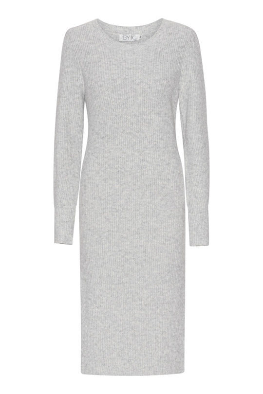 MalinIC Wool Knit Dress - Grey Melange