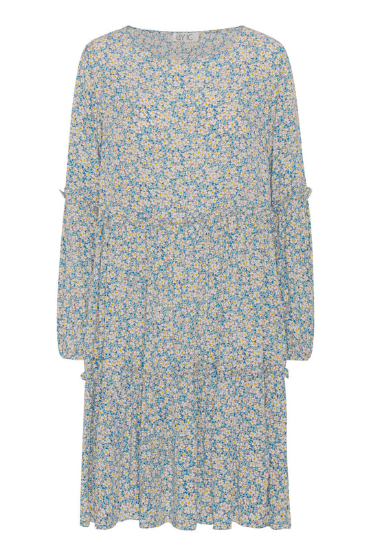 MathildaIC Long Dress - Flower Blue