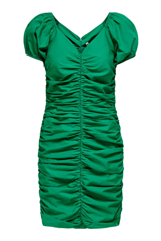 JDYCuba SS Ruching Dress - Viridis