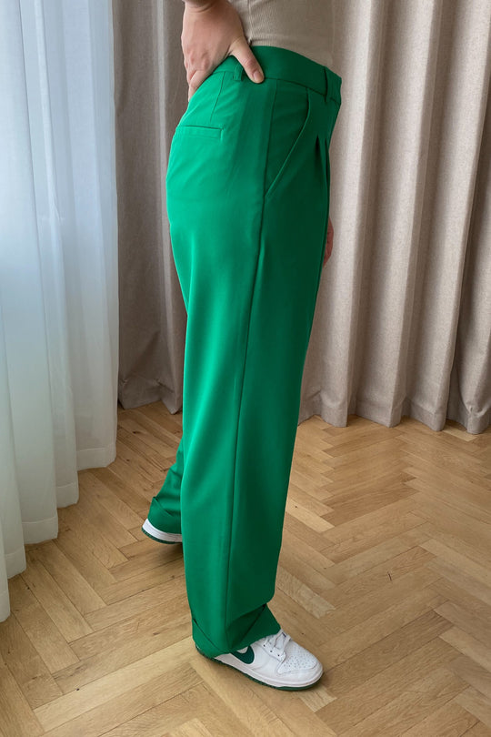 JXMary Regular Pleated MW Pants - Jolly Green