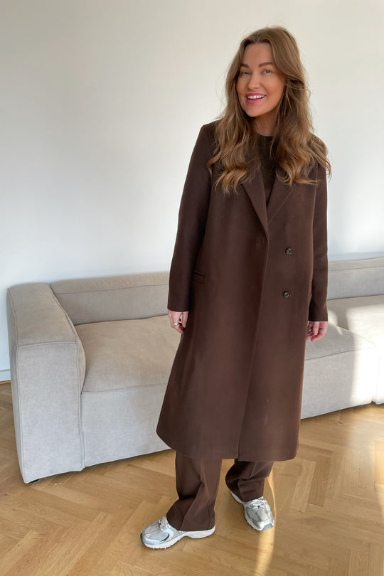 JXMaden Long Wool Coat - Demitasse