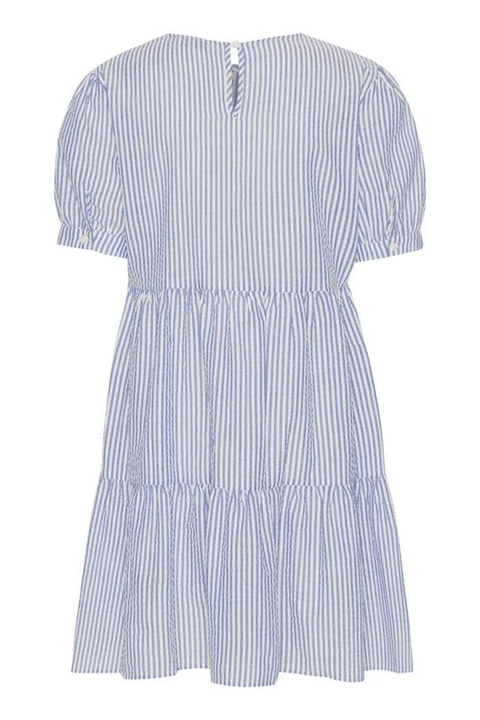 VilmaIC Dress - Blue White Stripes